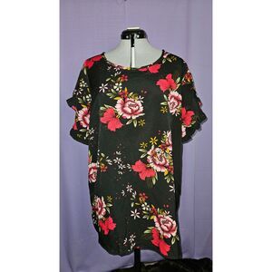 Source Unknown, Black, Multicolor, Top, Size: 3XL